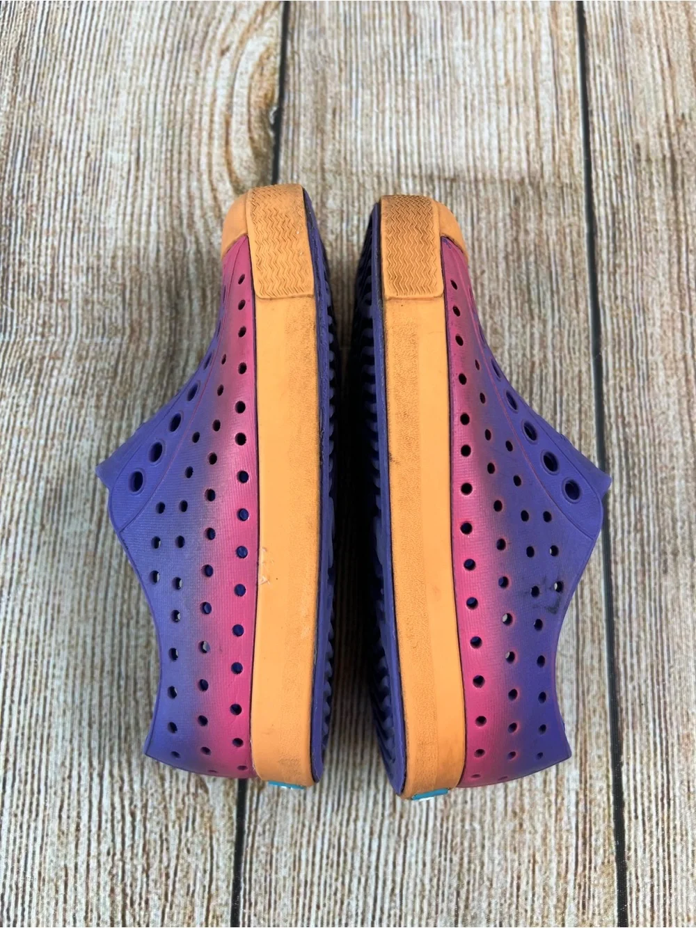 Native Jefferson Sugarlite Ombre Kids Slip on Shoes Size 8C